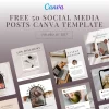 50 Social Media Posts Canva Templates