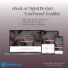 Ebook or Digital Product Lead Funnel Template Built in Systeme.io